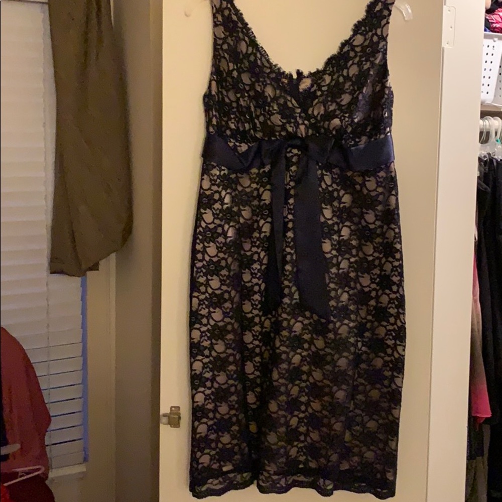 Navy blue dress by Eliza J. Worn only one time.